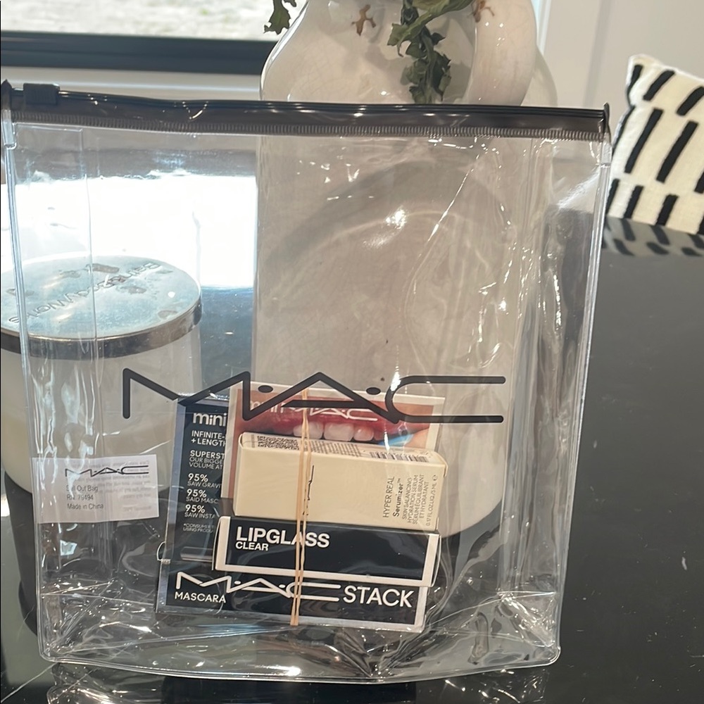 MAC Cosmetics Clear Cosmetic Organizer Bag